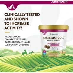 NaturVet Advanced Care ArthriSoothe-GOLD Soft Chews Joint Supplement For Cats & Dogs 12 NaturVet Advanced Care ArthriSoothe-GOLD Soft Chews Joint Supplement For Cats & Dogs -NaturVet 80368 PT2. AC SS1800 V1698696351