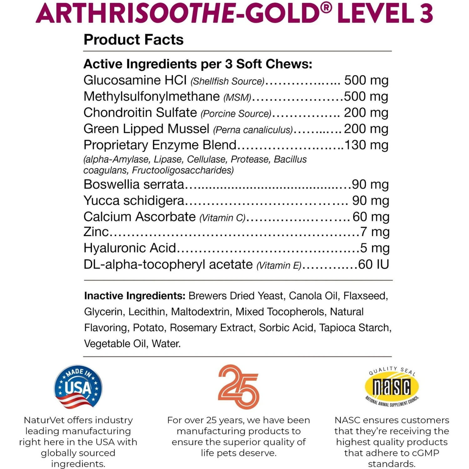 NaturVet Advanced Care ArthriSoothe-GOLD Soft Chews Joint Supplement For Cats & Dogs 10 NaturVet Advanced Care ArthriSoothe-GOLD Soft Chews Joint Supplement For Cats & Dogs - Image 8