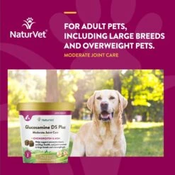 NaturVet Moderate Care Glucosamine DS Plus Soft Chews Joint Supplement For Dogs -NaturVet 80379 PT3. AC SS1800 V1698694131