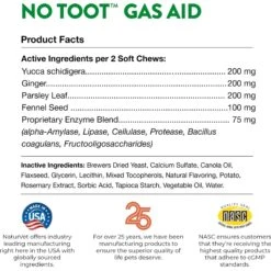 NaturVet No Toot Plus Fennel Soft Chews Digestive Supplement For Dogs -NaturVet 80381 PT7. AC SS1800 V1698696851