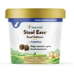 NaturVet Stool Ease Soft Chews Digestive Supplement For Dogs