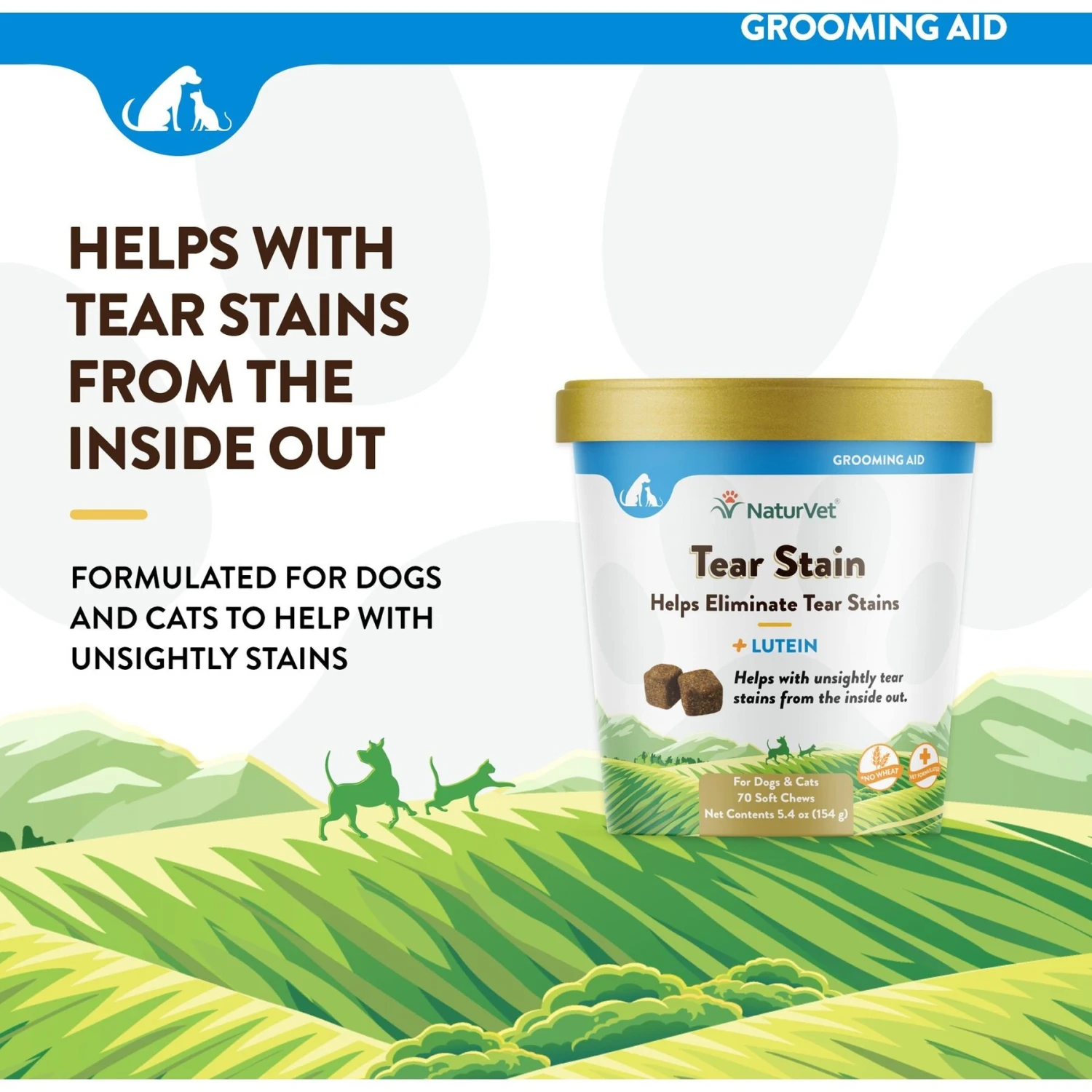 NaturVet Tear Stain Plus Lutein Soft Chews Vision Supplement For Cats & Dogs 5 NaturVet Tear Stain Plus Lutein Soft Chews Vision Supplement For Cats & Dogs - Image 3