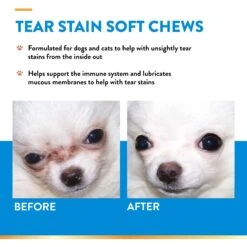 NaturVet Tear Stain Plus Lutein Soft Chews Vision Supplement For Cats & Dogs 15 NaturVet Tear Stain Plus Lutein Soft Chews Vision Supplement For Cats & Dogs -NaturVet 80390 PT4. AC SS1800 V1698695292