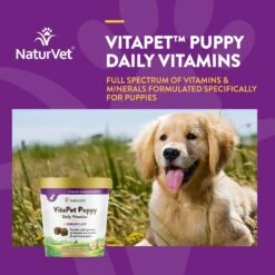 NaturVet VitaPet Puppy Plus Breath Aid Soft Chews Multivitamin For Dogs 14 NaturVet VitaPet Puppy Plus Breath Aid Soft Chews Multivitamin For Dogs -NaturVet 80391 PT3. AC SS1800 V1698695818