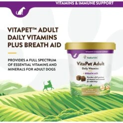 NaturVet VitaPet Adult Plus Breath Aid Soft Chews Multivitamin For Dogs -NaturVet 80393 PT2. AC SS1800 V1698692564