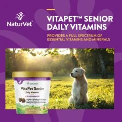 NaturVet VitaPet Senior Daily Vitamins Plus Glucosamine Dog Supplement -NaturVet 80395 PT3. AC SS1800 V1698692785