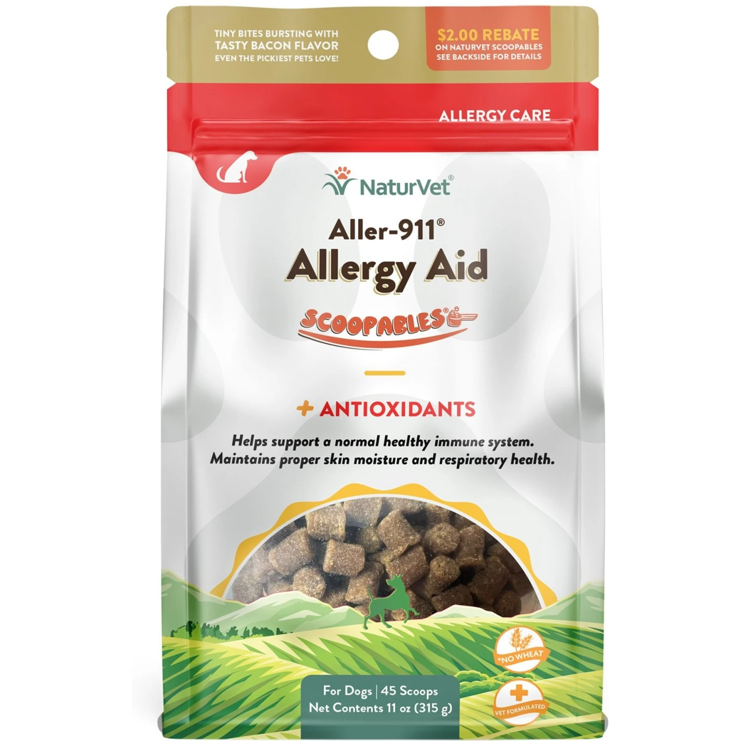 NaturVet Scoopables Aller-911 Allergy Aid Dog Supplement, 11-oz Bag 3 NaturVet Scoopables Aller-911 Allergy Aid Dog Supplement, 11-oz Bag