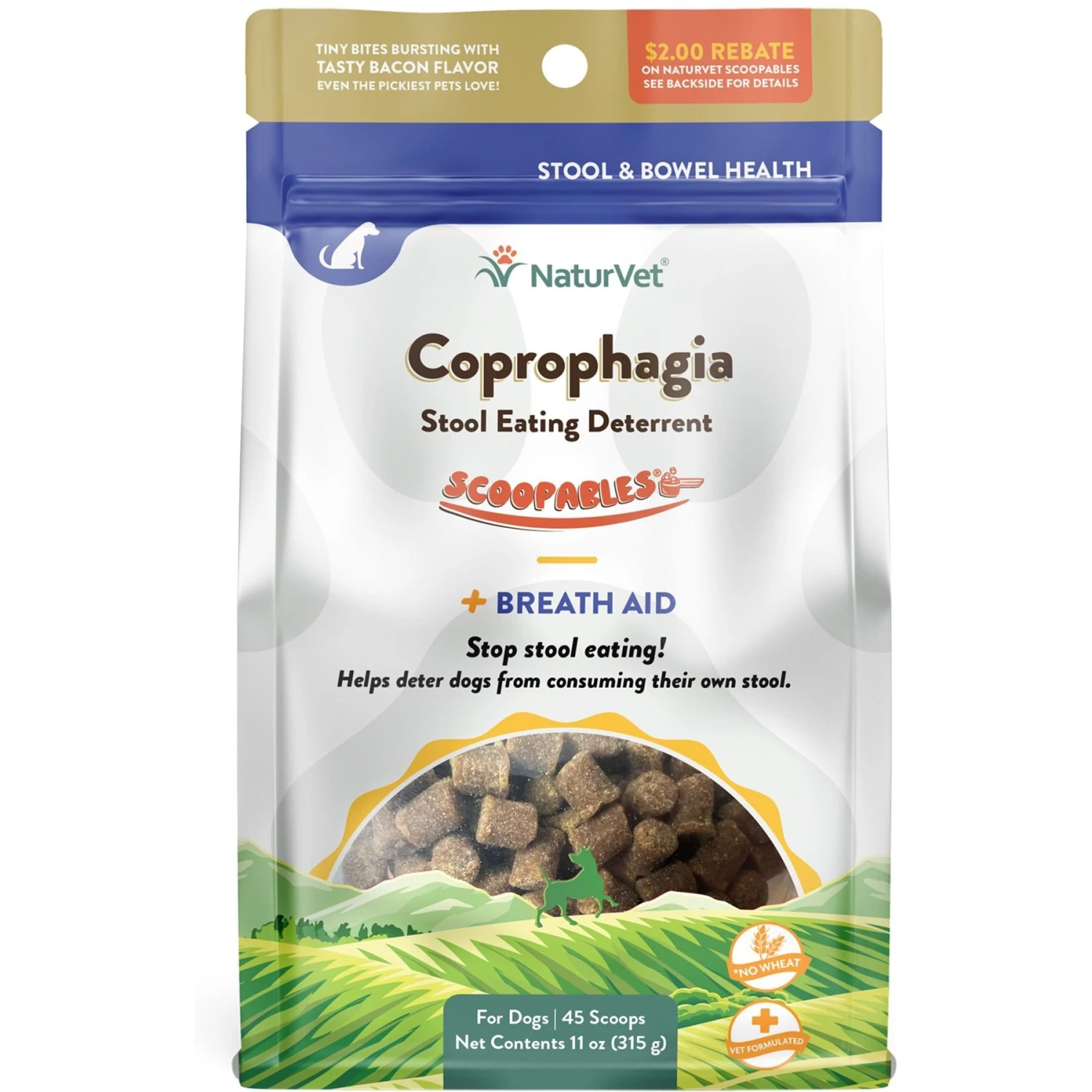 NaturVet Scoopables Coprophagia Stool Eating Deterrent Dog Supplement, 11-oz Bag 3 NaturVet Scoopables Coprophagia Stool Eating Deterrent Dog Supplement, 11-oz Bag