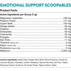 NaturVet Scoopables Emotional Support Daily Calming Aid Dog Supplement, 11-oz Bag -NaturVet 825118 PT2. AC SS1800 V1681996487