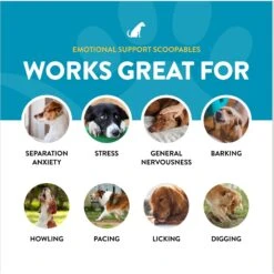 NaturVet Scoopables Emotional Support Daily Calming Aid Dog Supplement, 11-oz Bag -NaturVet 825118 PT5. AC SS1800 V1682004020