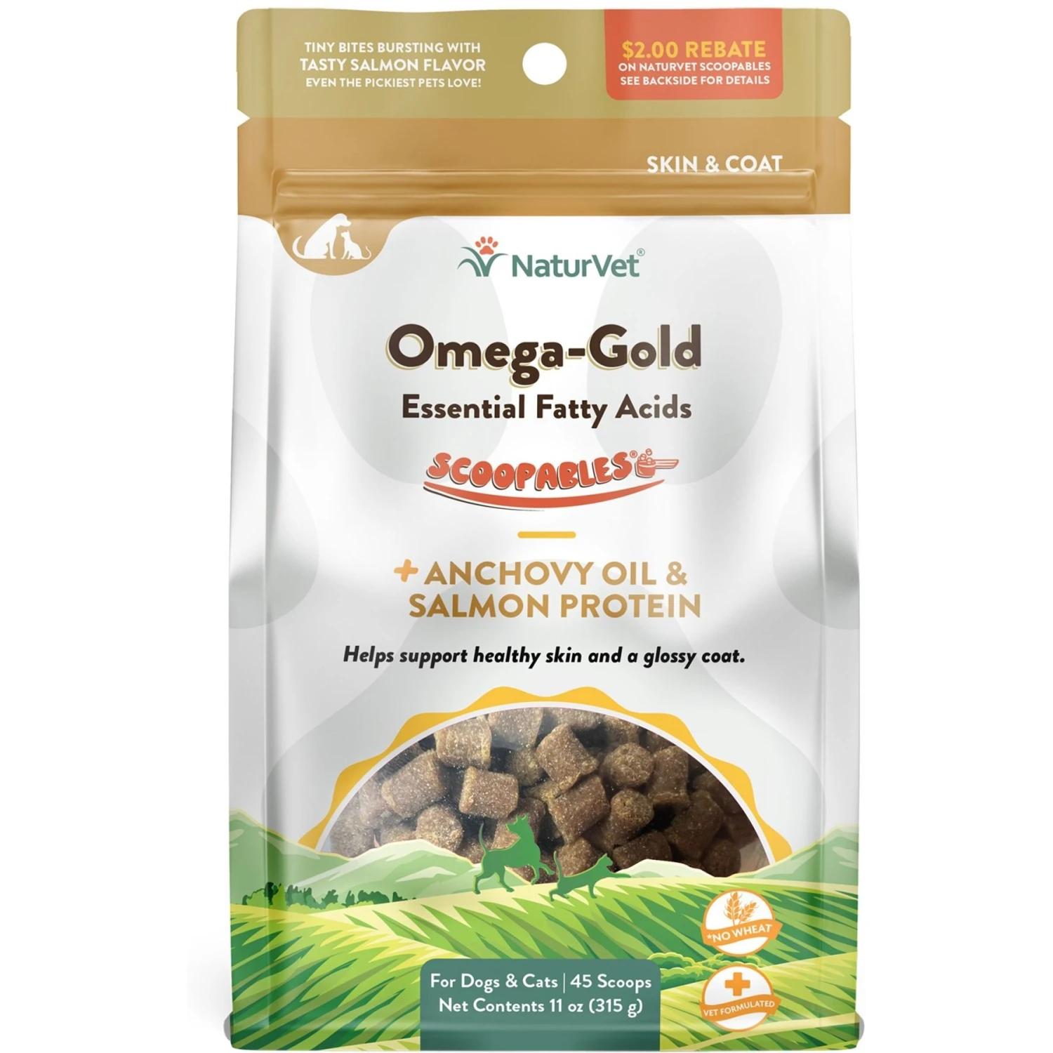 NaturVet Scoopables Omega-Gold Dog & Cat Supplement, 11-oz Bag 3 NaturVet Scoopables Omega-Gold Dog & Cat Supplement, 11-oz Bag