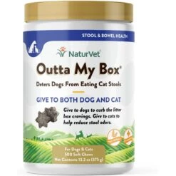 NaturVet Outta My Box Soft Chews Digestive Supplement For Cats & Dogs