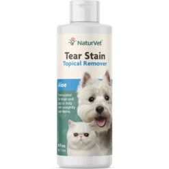 NaturVet Tear Stain Plus Lutein Soft Chews Vision Supplement For Cats & Dogs & NaturVet Tear Stain Remover Dog & Cat Liquid Topical Formula -NaturVet 941654 PT5. AC SS1800 V1692796388
