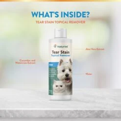 NaturVet Tear Stain Plus Lutein Soft Chews Vision Supplement For Cats & Dogs & NaturVet Tear Stain Remover Dog & Cat Liquid Topical Formula -NaturVet 941654 PT6. AC SS1800 V1692796389