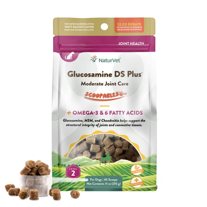 NaturVet Scoopables Glucosamine DS Plus™ Moderate Joint Care 3 NaturVet Scoopables Glucosamine DS Plus™ Moderate Joint Care