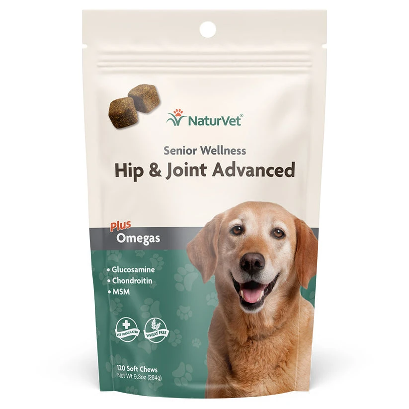 Naturvet Senior Hip & Joint Advanced Soft Chews 120 Count