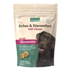 Naturvet Aches & Discomfort Soft Chew Hip And Joint Dog Supplements - 30 Ct Bag