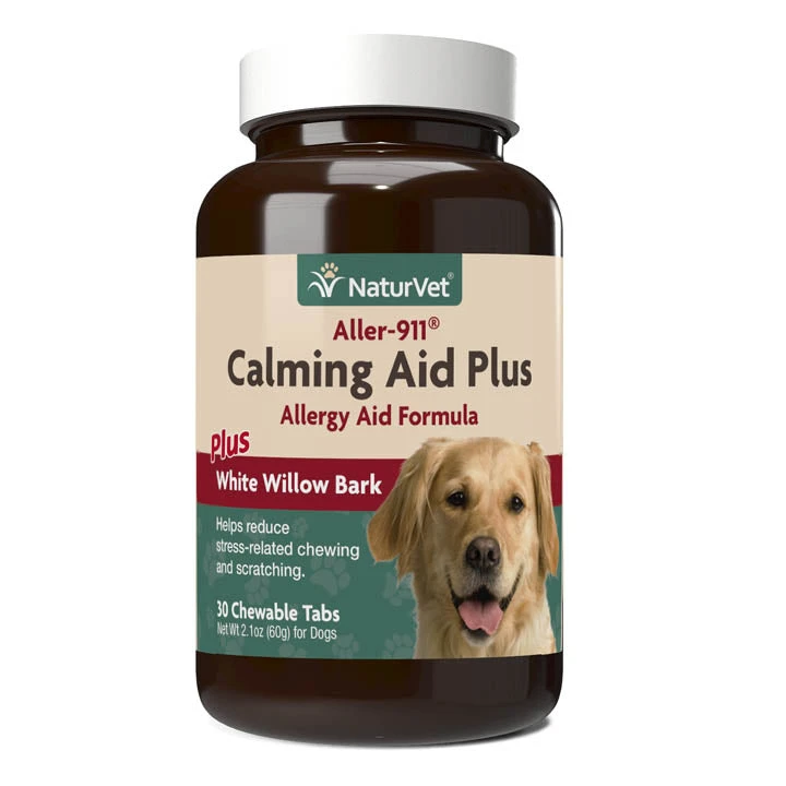 Naturvet Aller 911 Calming Aid Plus Tabs Calming Dog Supplements - 30 Ct Bottle 3 Naturvet Aller 911 Calming Aid Plus Tabs Calming Dog Supplements - 30 Ct Bottle