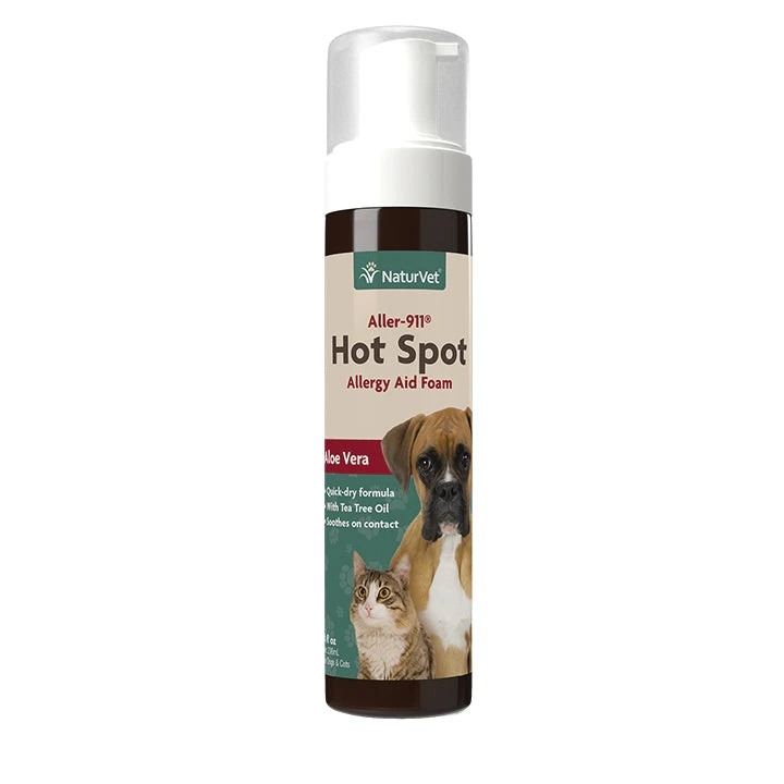 Naturvet Aller 911 Hot Spot Itching Dog And Cat Foam - 8 Oz Bottle 3 Naturvet Aller 911 Hot Spot Itching Dog And Cat Foam - 8 Oz Bottle