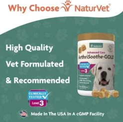 Naturvet ArthriSoothe GOLD Level 3 Joint Health Chewable Dog Supplement - 240 Count 11 Naturvet ArthriSoothe GOLD Level 3 Joint Health Chewable Dog Supplement - 240 Count -NaturVet naturvet arthrisoothe gold level 3 joint health chewable dog supplement 240 count 207991
