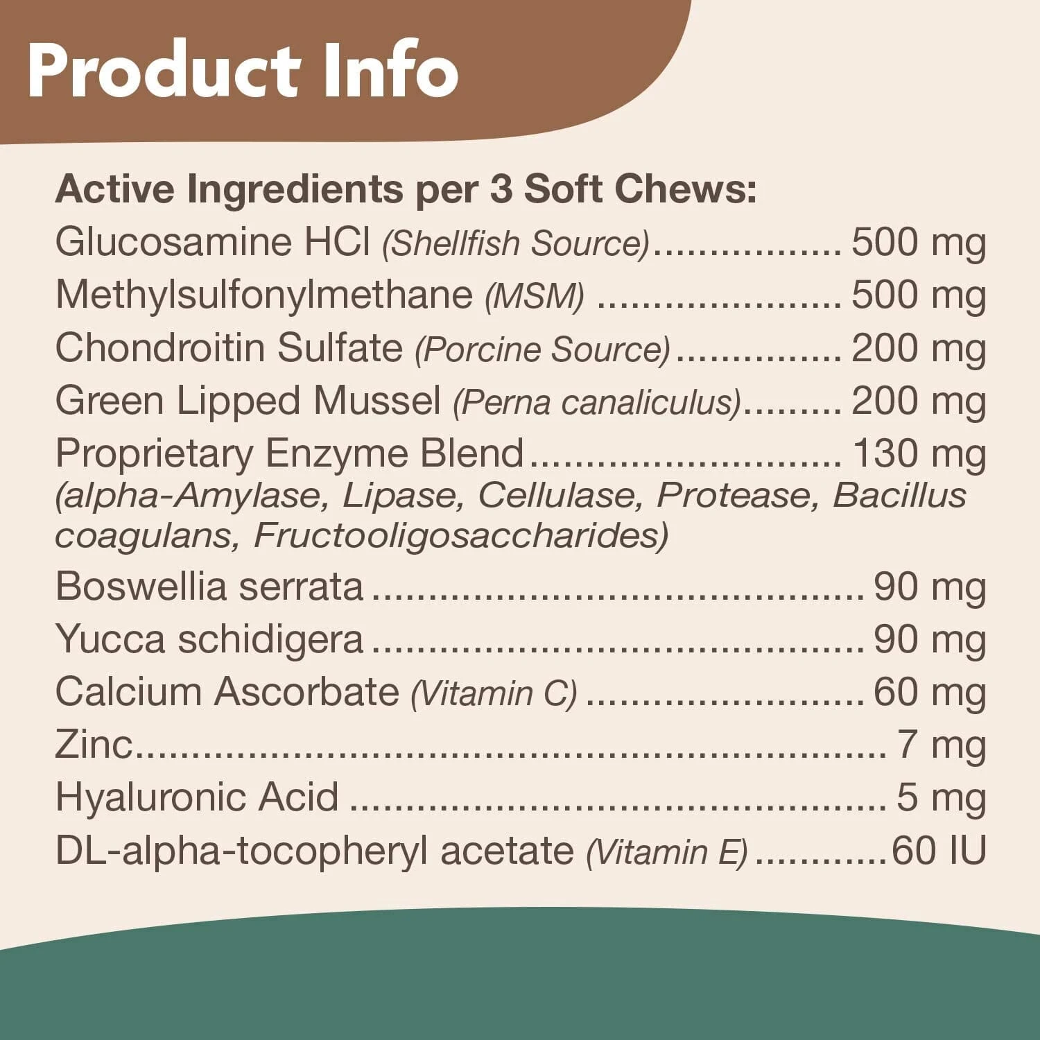 Naturvet ArthriSoothe GOLD Level 3 Joint Health Chewable Dog Supplement - 240 Count 8 Naturvet ArthriSoothe GOLD Level 3 Joint Health Chewable Dog Supplement - 240 Count - Image 6