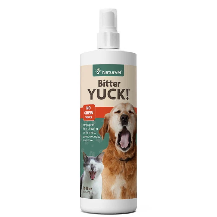 Naturvet Bitter Yuck! No Chew Spray Cat And Dog Training Aids - 16 Oz Bottle 3 Naturvet Bitter Yuck! No Chew Spray Cat And Dog Training Aids - 16 Oz Bottle