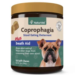 Naturvet Coprophagia Soft Chew Stool Eating Deterrent Cat And Dog Supplements - 130 Ct Jar