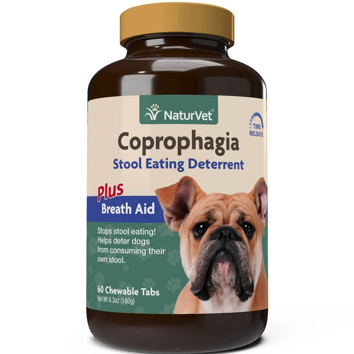Naturvet Coprophagia Tablets Time Release Stool Eating Deterrent Cat And Dog Supplements - 60 Ct Bottle 3 Naturvet Coprophagia Tablets Time Release Stool Eating Deterrent Cat And Dog Supplements - 60 Ct Bottle