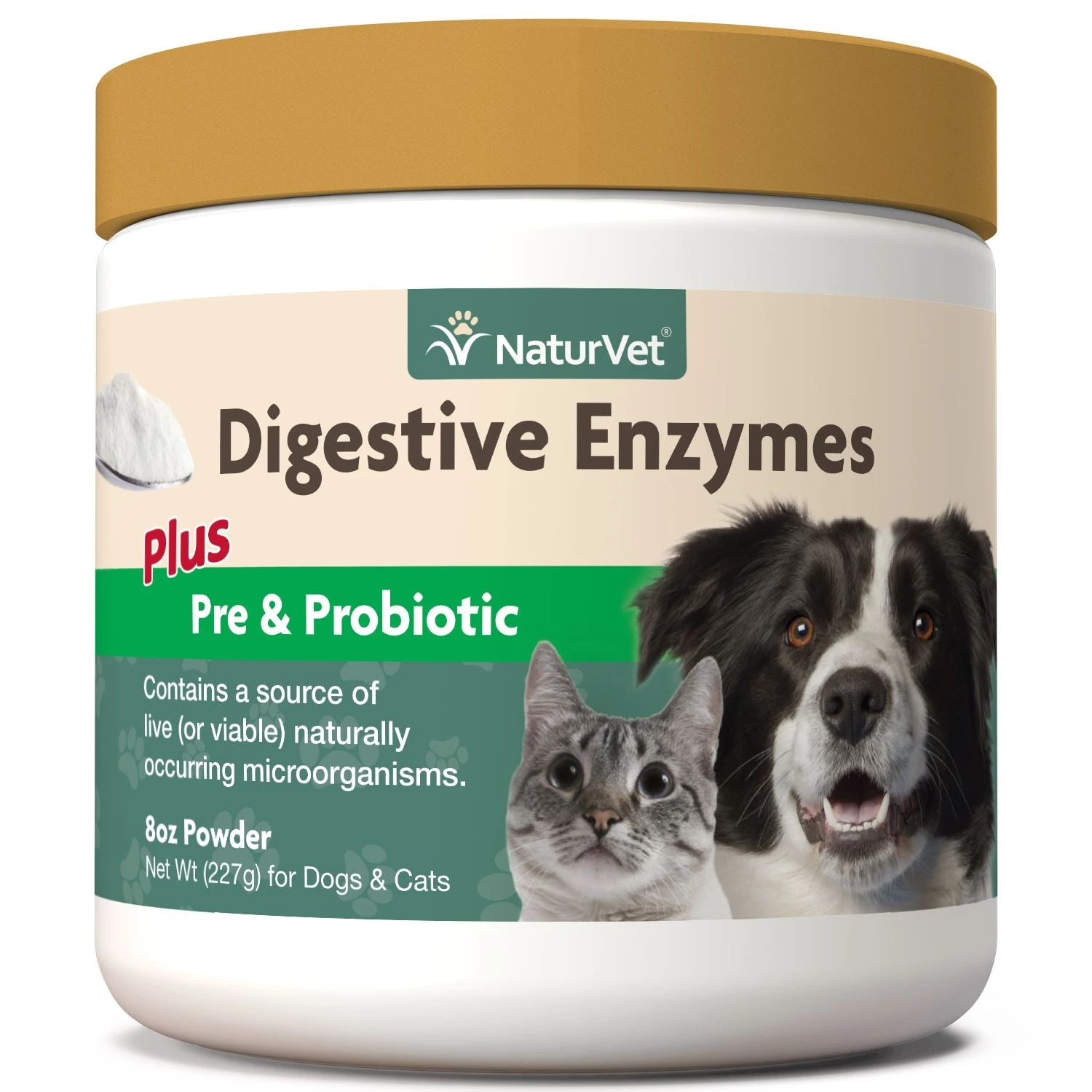 Naturvet Digestive Enzymes Dog And Cat Supplements - 8 Oz Jar 3 Naturvet Digestive Enzymes Dog And Cat Supplements - 8 Oz Jar