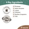 Naturvet Digestive Enzymes Plus Probiotic Dog And Cat Supplements - 1 Lb Jar