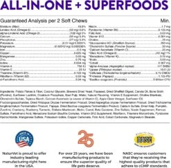 Naturvet Evolutions 5-in-1 Soft Chews Dog Supplements - 180 Count 14 Naturvet Evolutions 5-in-1 Soft Chews Dog Supplements - 180 Count -NaturVet naturvet evolutions 5 in 1 soft chews dog supplements 180 count 620374