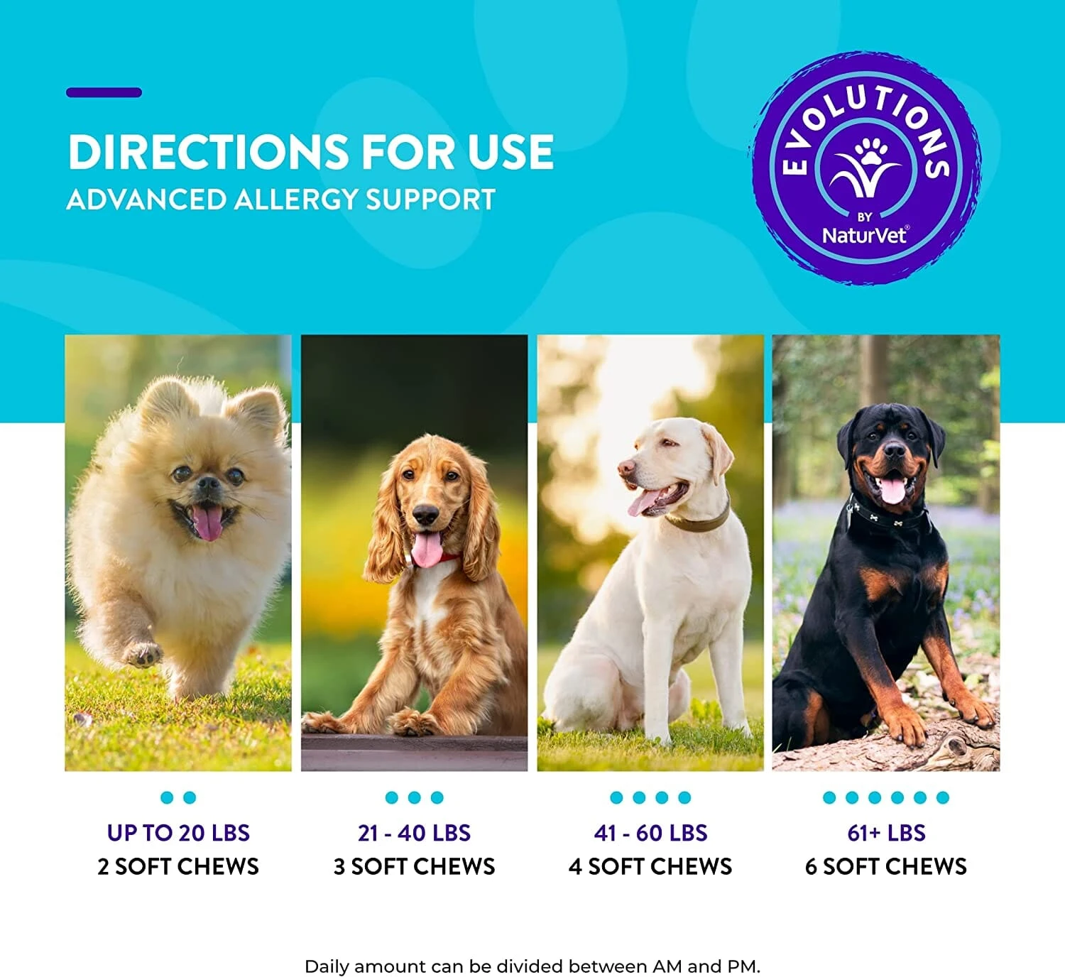 Naturvet Evolutions Advanced Allergy Support Soft Chews Dog Supplements - 180 Count 7 Naturvet Evolutions Advanced Allergy Support Soft Chews Dog Supplements - 180 Count - Image 5