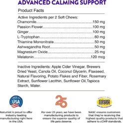 Naturvet Evolutions Advanced Calming Soft Chews Dog Supplements - 180 Count 14 Naturvet Evolutions Advanced Calming Soft Chews Dog Supplements - 180 Count -NaturVet naturvet evolutions advanced calming soft chews dog supplements 180 count 588495