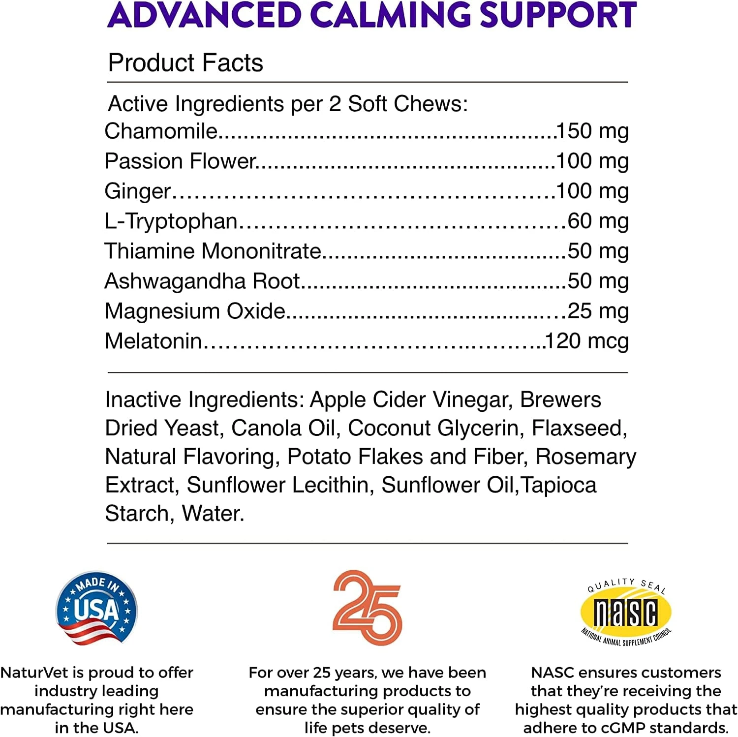 Naturvet Evolutions Advanced Calming Soft Chews Dog Supplements - 180 Count 8 Naturvet Evolutions Advanced Calming Soft Chews Dog Supplements - 180 Count - Image 6