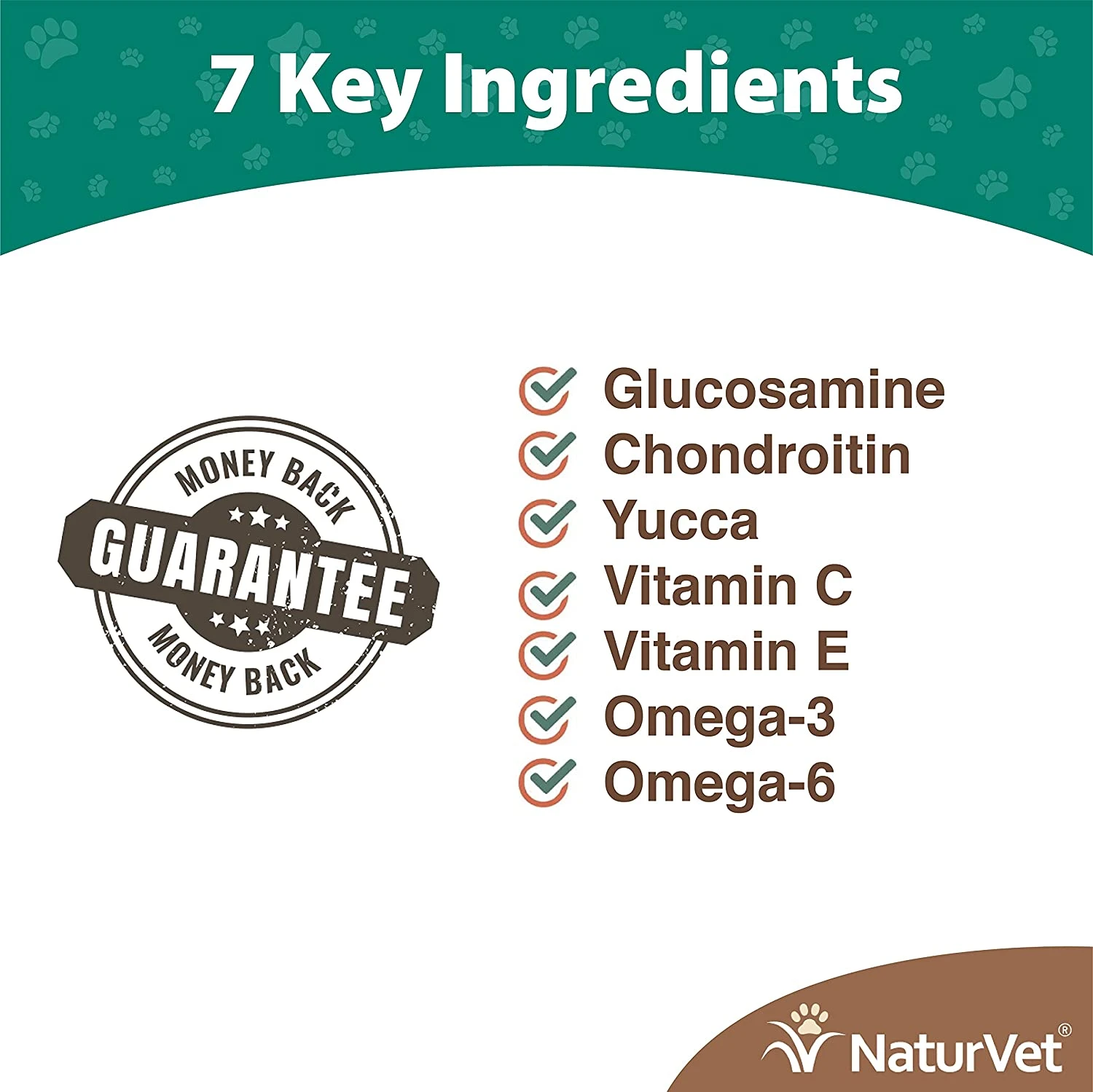 Naturvet Glucosamine DS (Double Strength) Level 1 Tablets Hip And Joint Cat And Dog Supplements - 150 Ct Bottle 4 Naturvet Glucosamine DS (Double Strength) Level 1 Tablets Hip And Joint Cat And Dog Supplements - 150 Ct Bottle - Image 2