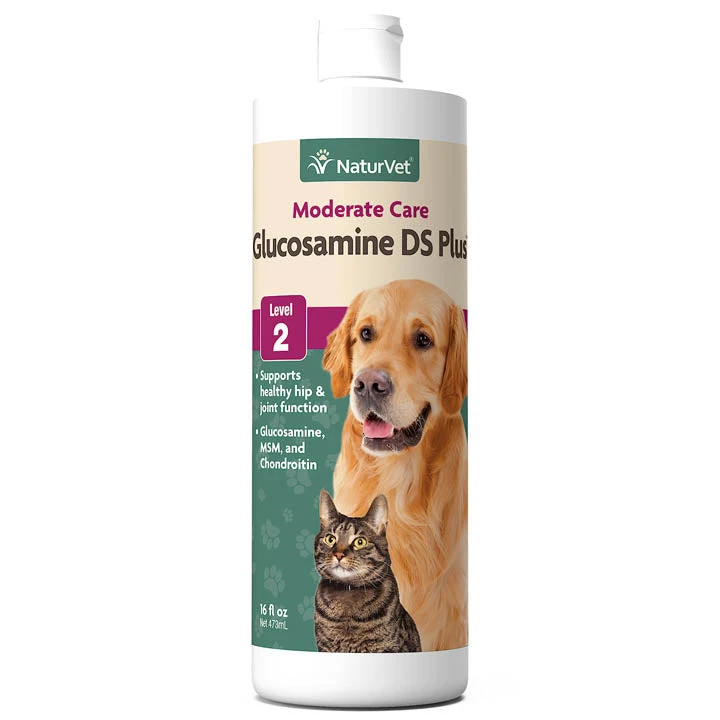 Naturvet Glucosamine DS Plus Level 2 Liquid Hip And Joint Cat And Dog Supplements - 16 Oz Bottle 3 Naturvet Glucosamine DS Plus Level 2 Liquid Hip And Joint Cat And Dog Supplements - 16 Oz Bottle