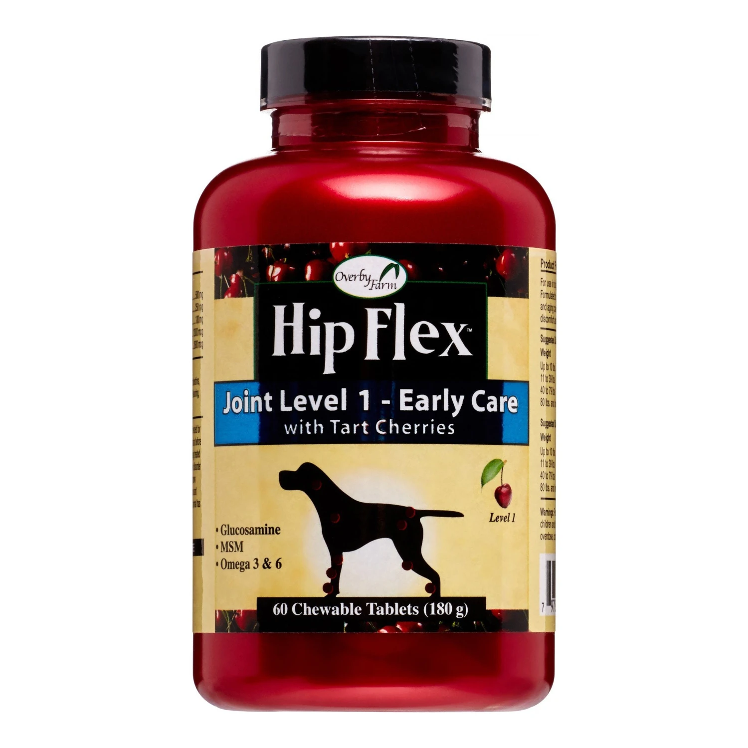Naturvet Hip Flex Tablets Level 1 (Early Onset) Dog Supplements - 60 Ct Bottle 3 Naturvet Hip Flex Tablets Level 1 (Early Onset) Dog Supplements - 60 Ct Bottle
