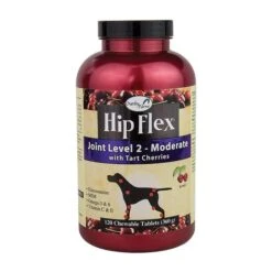 Naturvet Hip Flex Tablets Level 2 (Moderate) Dog Supplements - 120 Ct Bottle