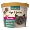 Naturvet Hip & Joint Plus Omegas Soft Chew Cat Chewy Supplements - 60 Ct Cup