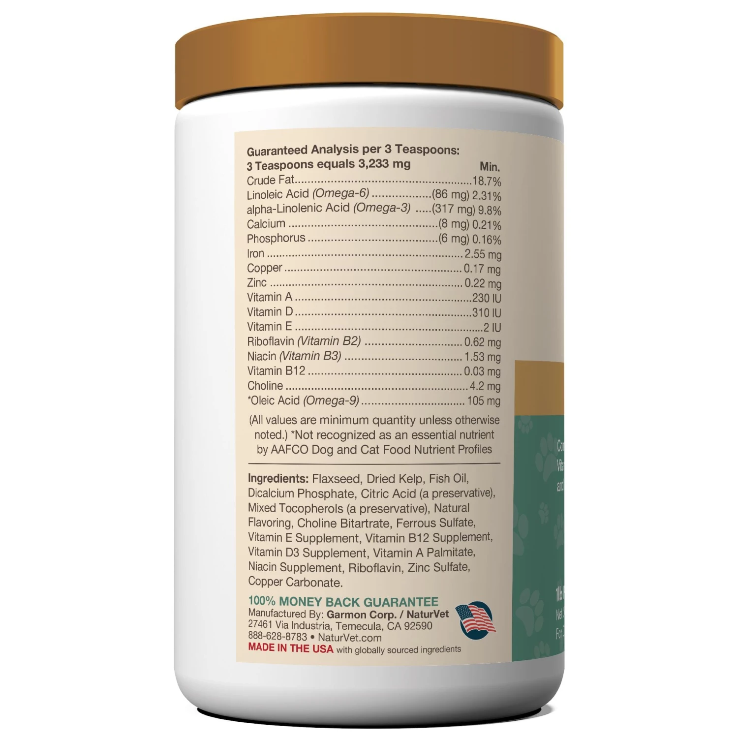 Naturvet Kelp Help Cat And Dog Supplements - 1 Lb Bottle 4 Naturvet Kelp Help Cat And Dog Supplements - 1 Lb Bottle - Image 2