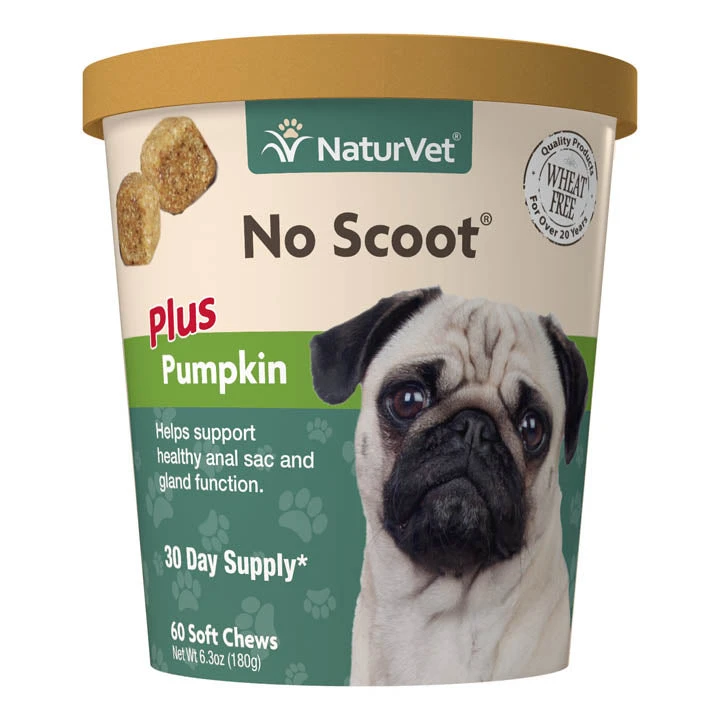 Naturvet No Scoot Plus Pumpkin Soft Chew Dog Supplements - 60 Ct Cup 3 Naturvet No Scoot Plus Pumpkin Soft Chew Dog Supplements - 60 Ct Cup