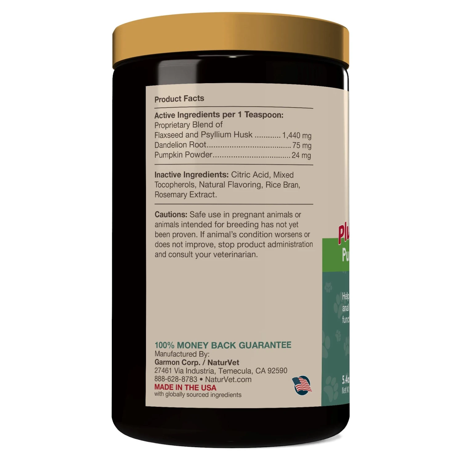 Naturvet No Scoot Powder Dog Supplements - 155g Jar 4 Naturvet No Scoot Powder Dog Supplements - 155g Jar - Image 2