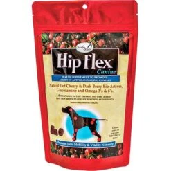 Naturvet Overby Farms Canine Hip Flex Chews Dog Chewy Treats - 9 Oz Bag