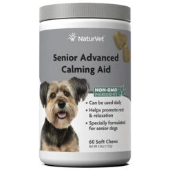 Naturvet Senior Calming Aid Soft Chew Dog Supplements - 60 Ct