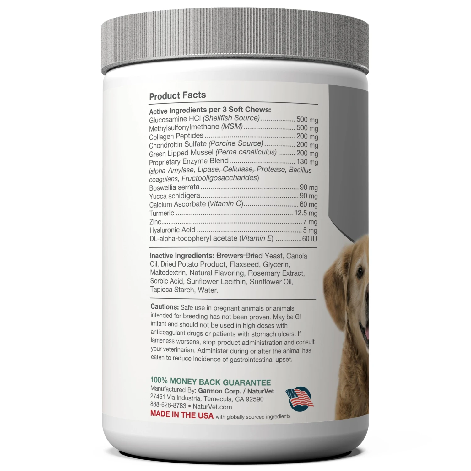 Naturvet Senior Joint Health Soft Chew Dog Supplements - 120 Ct 4 Naturvet Senior Joint Health Soft Chew Dog Supplements - 120 Ct - Image 2