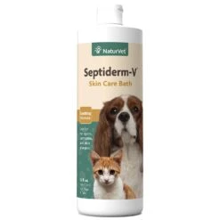 Naturvet Septiderm V-Bath Cat And Dog Supplements - 16 Oz Bottle