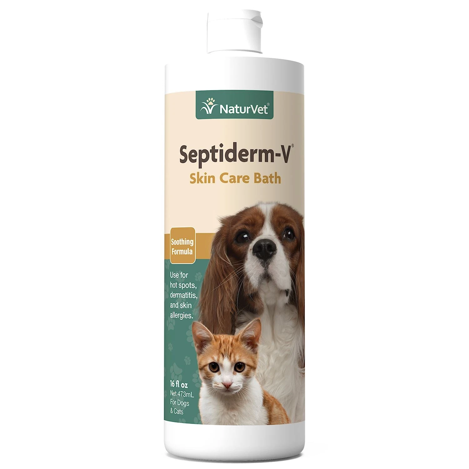 Naturvet Septiderm V-Bath Cat And Dog Supplements - 16 Oz Bottle 3 Naturvet Septiderm V-Bath Cat And Dog Supplements - 16 Oz Bottle
