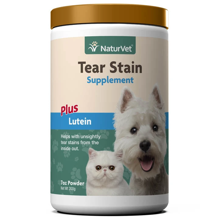 Naturvet Tear Stain Supplement Powder Cat And Dog Tear Stain Remover - 200g Jar 3 Naturvet Tear Stain Supplement Powder Cat And Dog Tear Stain Remover - 200g Jar