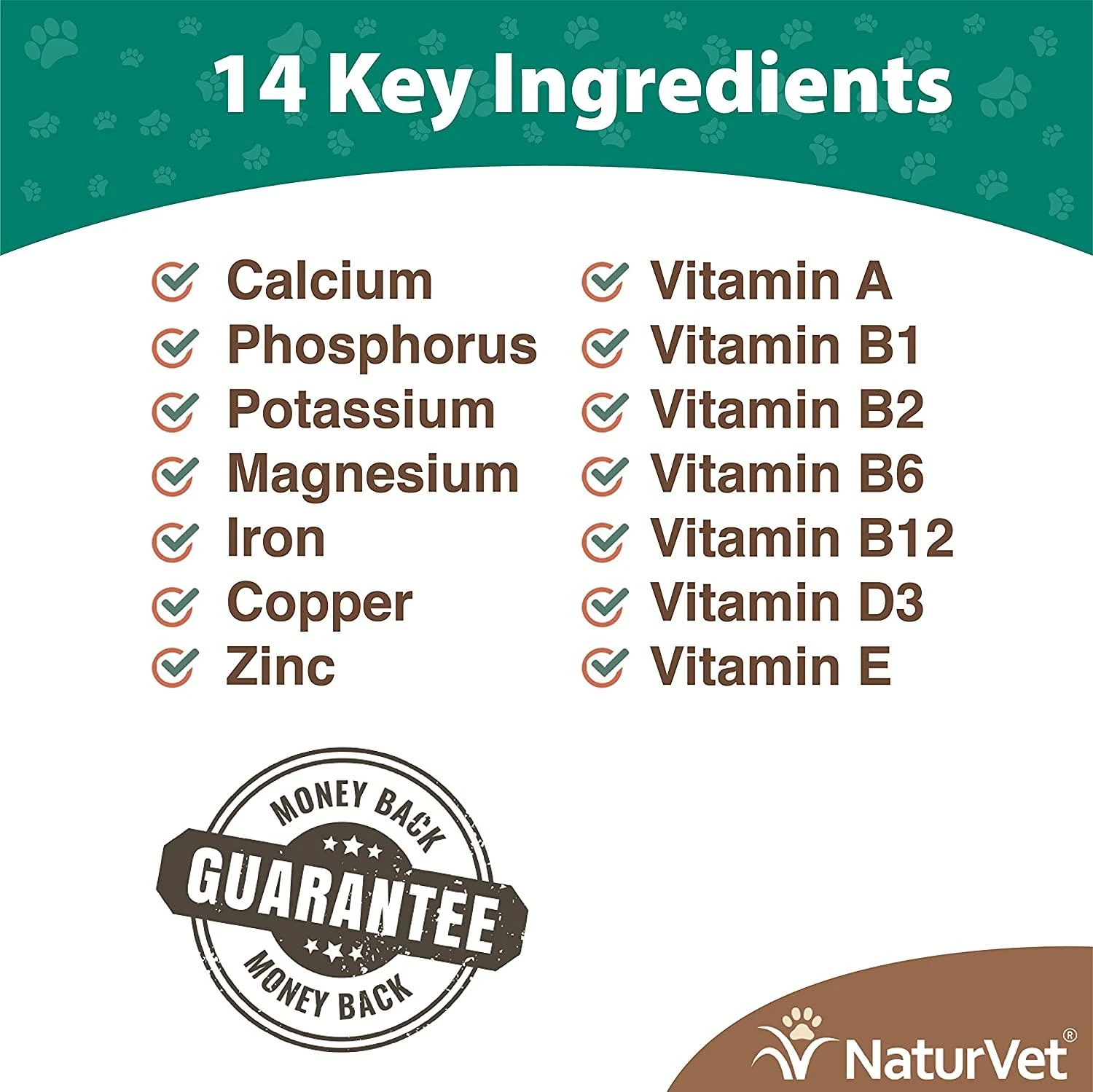 Naturvet VitaPet Adult Tablets Time Release Dog Supplements - 180 Ct Bottle 4 Naturvet VitaPet Adult Tablets Time Release Dog Supplements - 180 Ct Bottle - Image 2
